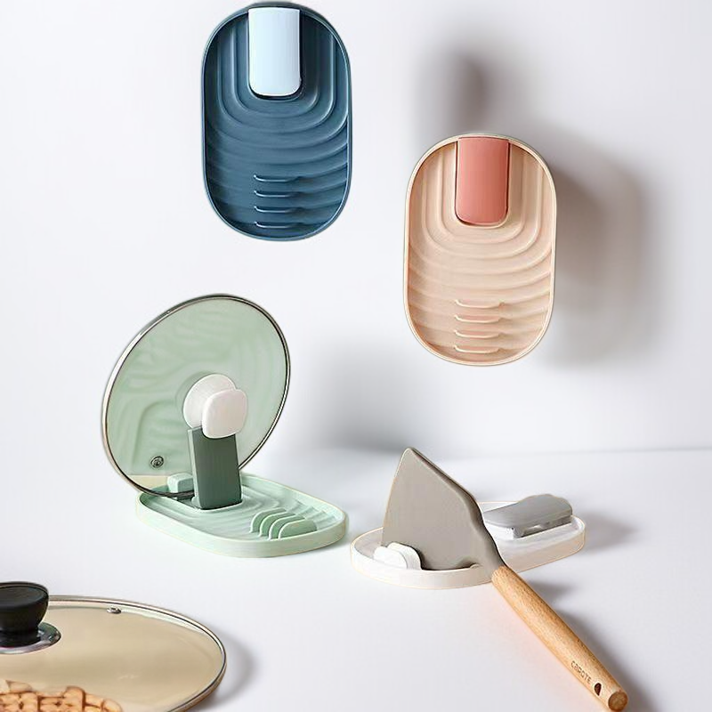 Multi functional pot lid rack for kitchen