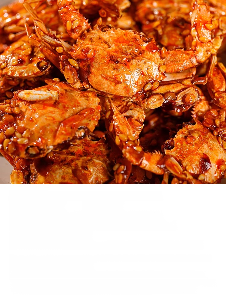 Spicy Sea Crab Snacks - High in Protein, Low in Sodium