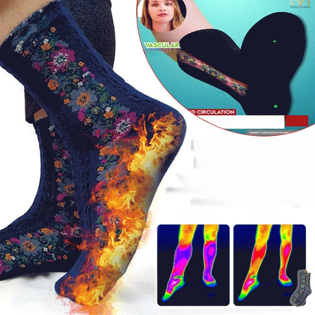 Ethnic Style Flower Women's Long Socks.Lightweight And Breathable, Won't Constrict Your Legs Even After Wearing It For A Long Time