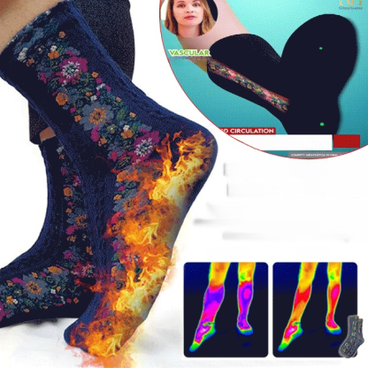 Ethnic Style Flower Women's Long Socks.Lightweight And Breathable, Won't Constrict Your Legs Even After Wearing It For A Long Time