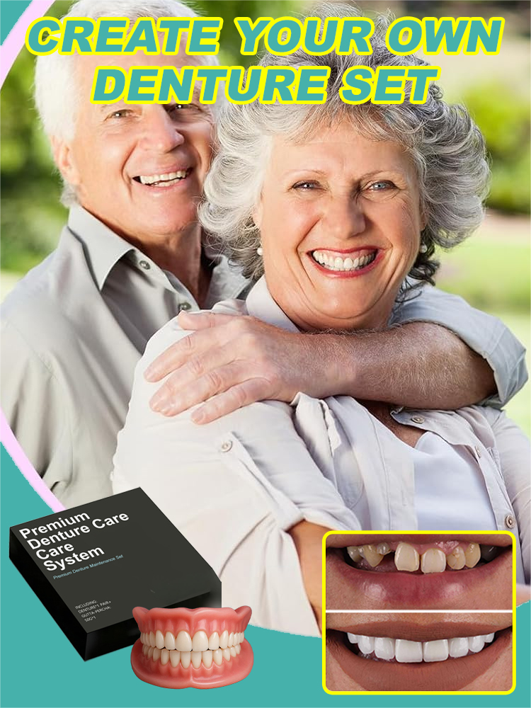 【 Medical Grade Dentures】No adhesive needed, buy 1 get 1 free! Crazy deal