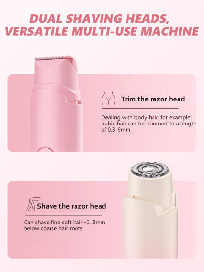 2-in-1 Painless Bikini Hair Trimmer