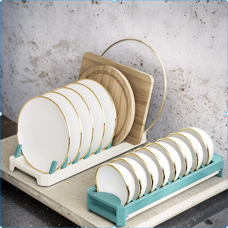 Dish storage rack drawer built-in dish rack kitchen storage box dish drain partition cabinet classif