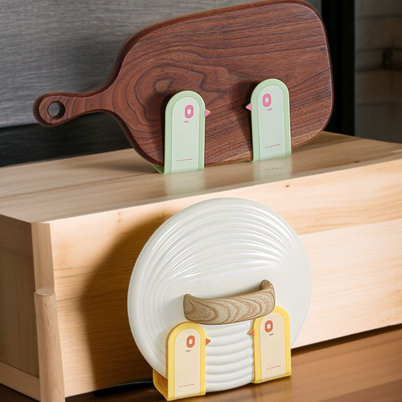 新款小鸟锅盖架 多功能厨房收纳神器