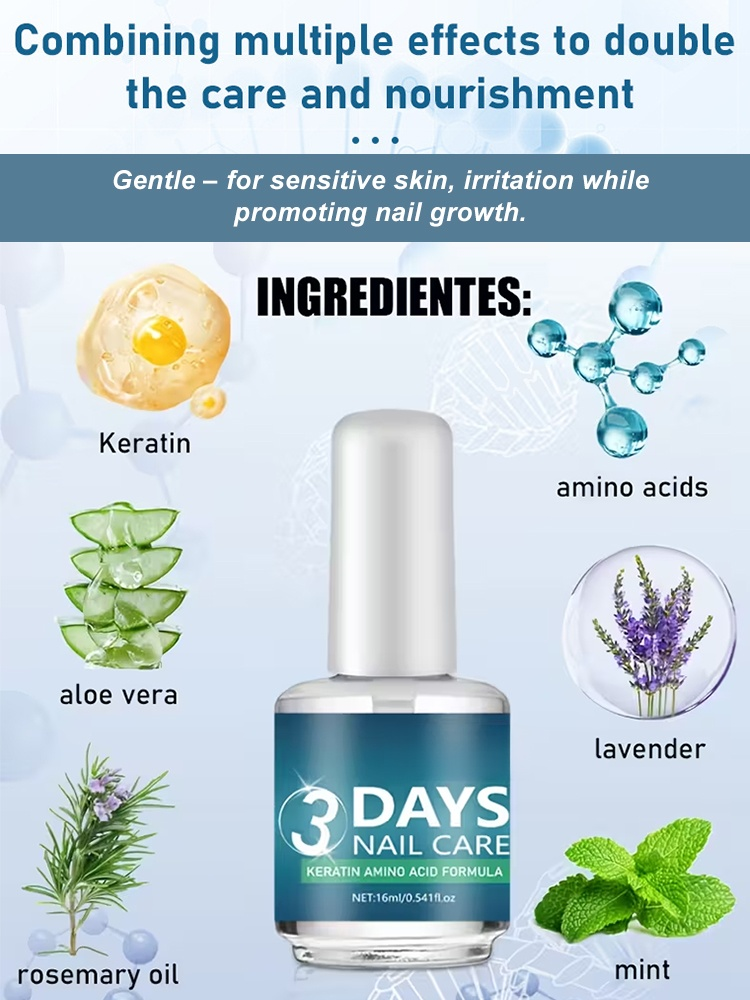 Transparent quick-drying long-lasting shiny nail polish