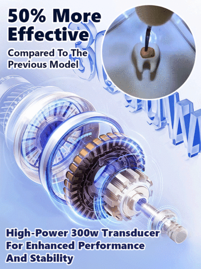 [Recommended by Dentists] Powerful Home Ultrasonic Tooth Cleaner