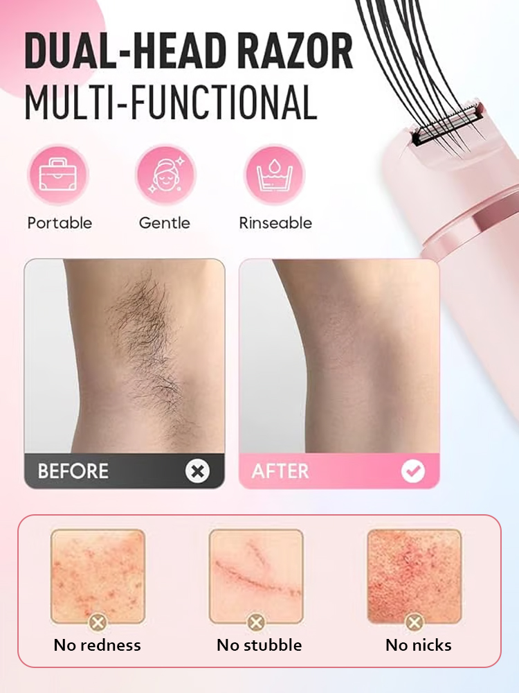 2-in-1 Painless Bikini Hair Trimmer