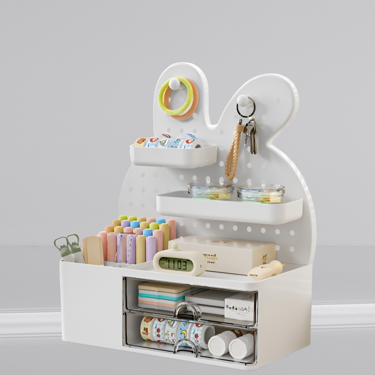 Desktop Kaninchen Kaninchen Loch Platte Aufbewahrungshalter