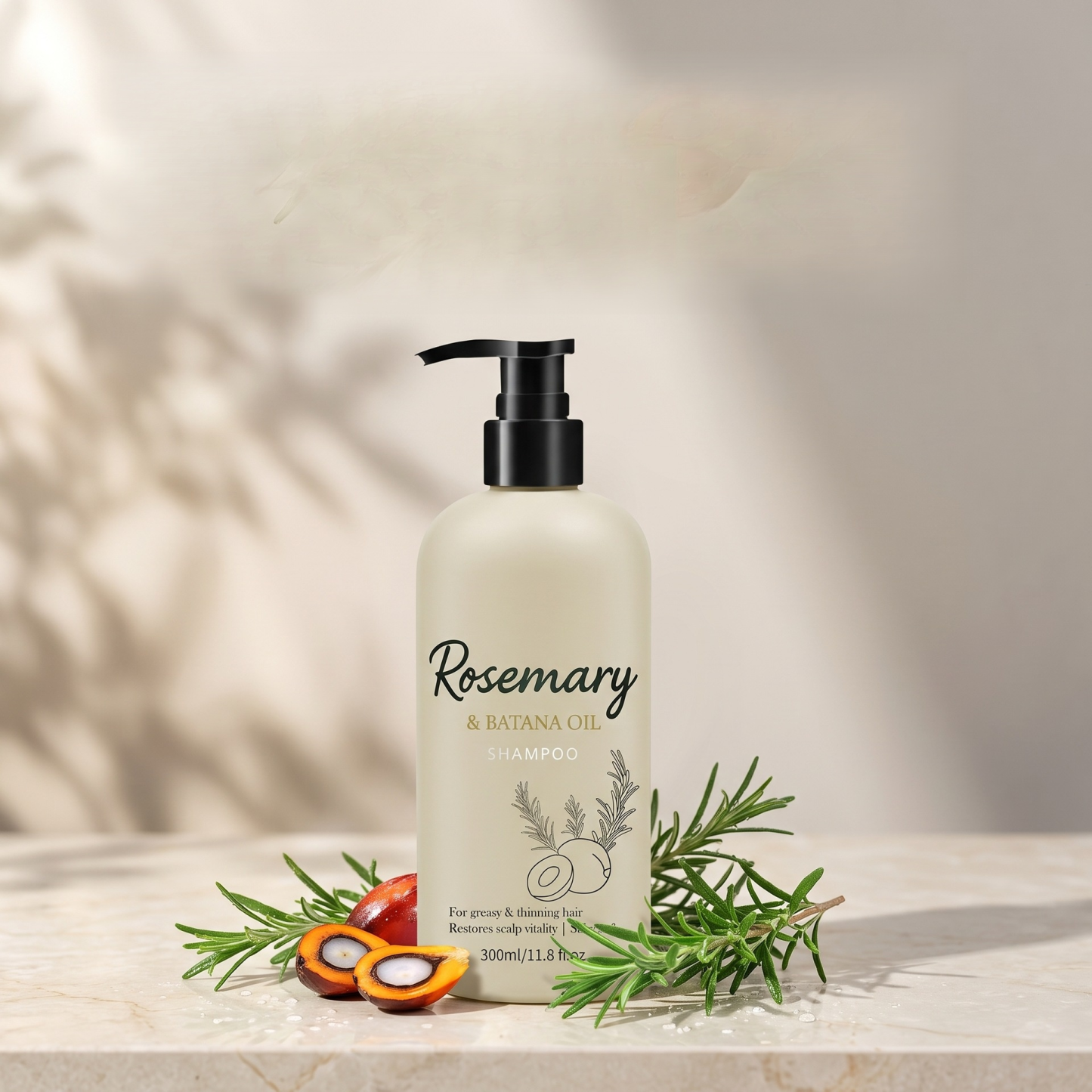 【Nie wieder breite Scheitel】 Silikonfreies Rosmarin-Shampoo zur Ölregulierung