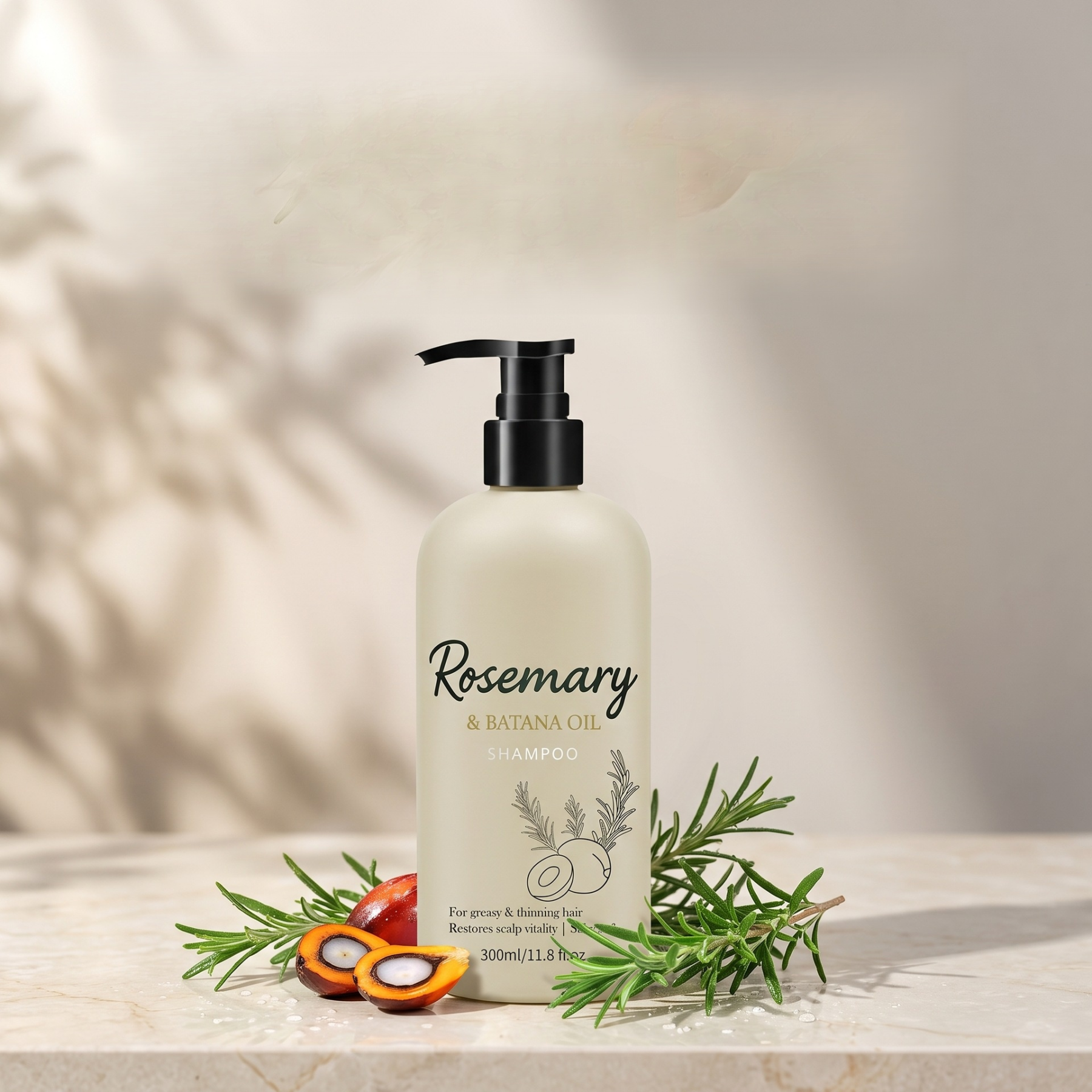 【Nie wieder breite Scheitel】 Silikonfreies Rosmarin-Shampoo zur Ölregulierung