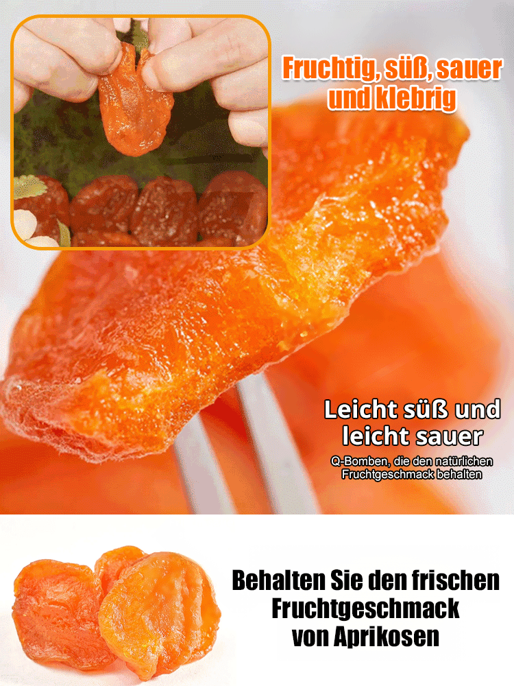 [1+1 GRATIS] Naturbelassene goldene getrocknete Aprikosen – Intensives Fruchtaroma, perfekt süß-säuerlich und unwiderstehlich lecker!