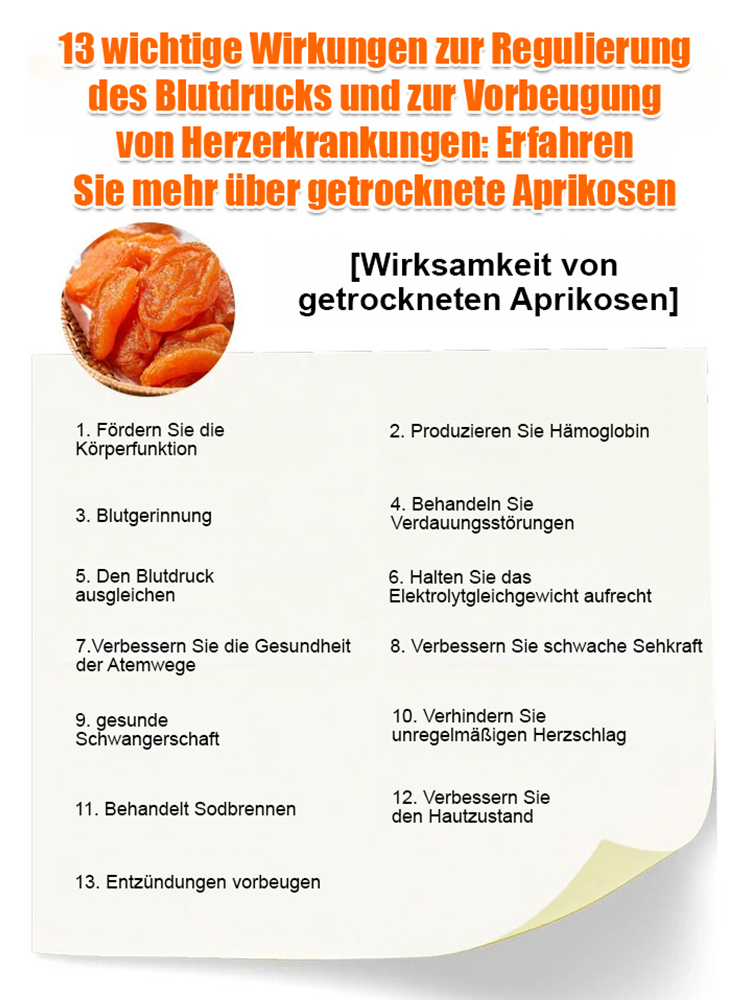 [1+1 GRATIS] Naturbelassene goldene getrocknete Aprikosen – Intensives Fruchtaroma, perfekt süß-säuerlich und unwiderstehlich lecker!