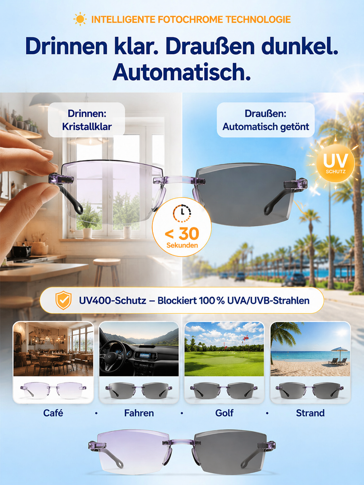 [2 für 1] Smart Zoom Lesebrille mit Diamantschliff – für jugendliches Sehvermögen