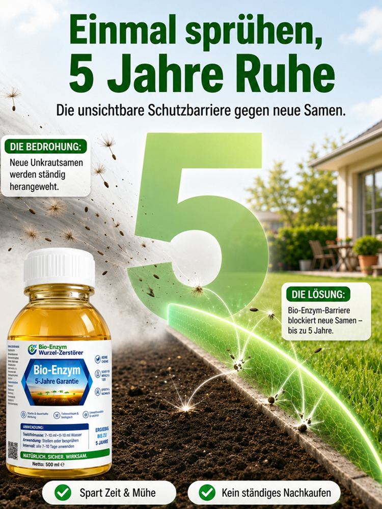 【Vollständige Wurzelverflüssigung】5-jähriges Bioenzym-Wurzelfäulemittel, sicher und schädigt den Boden nicht