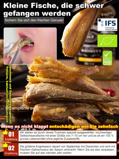Kleine Fische, die schwer gefangen werden