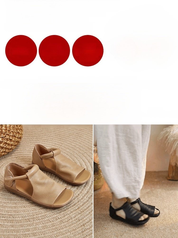 Handgefertigte Ledersandalen