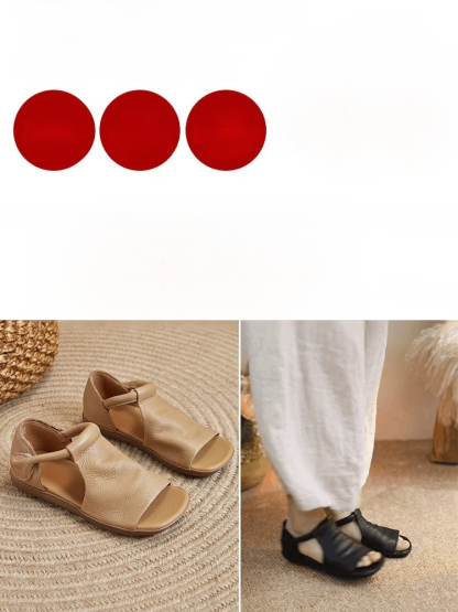 Handgefertigte Ledersandalen