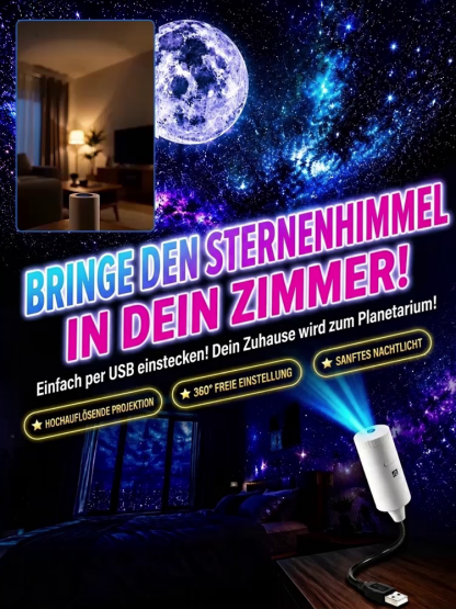 Ultra-HD-Projektionslampe für traumhafte Bilder – für einen beruhigenden Sternenhimmel und ein Meer