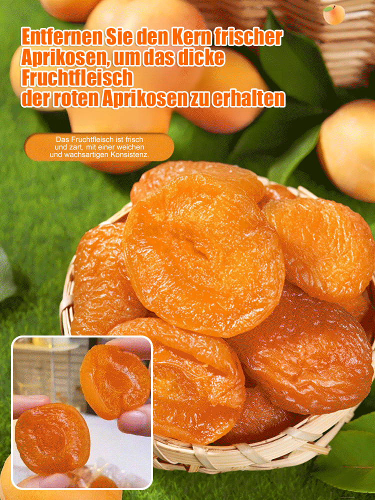[1+1 GRATIS] Naturbelassene goldene getrocknete Aprikosen – Intensives Fruchtaroma, perfekt süß-säuerlich und unwiderstehlich lecker!