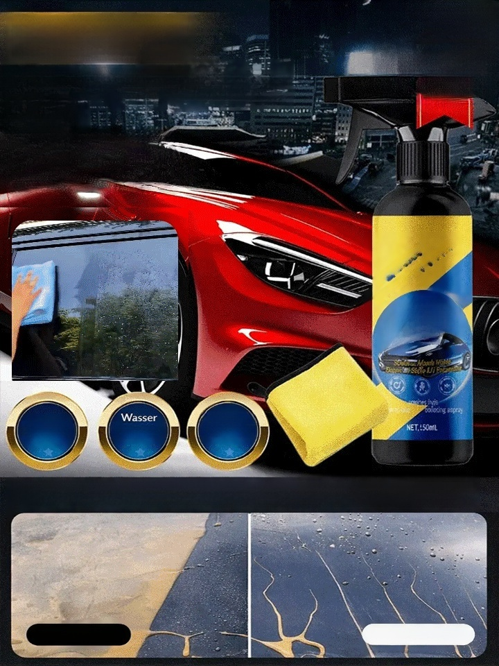 Nano-Beschichtungsspray, einmal aufsprühen und abwischen, kratzfest, fleckenabweisend und glänzend, ein Sprühstoß hält sechs Monate