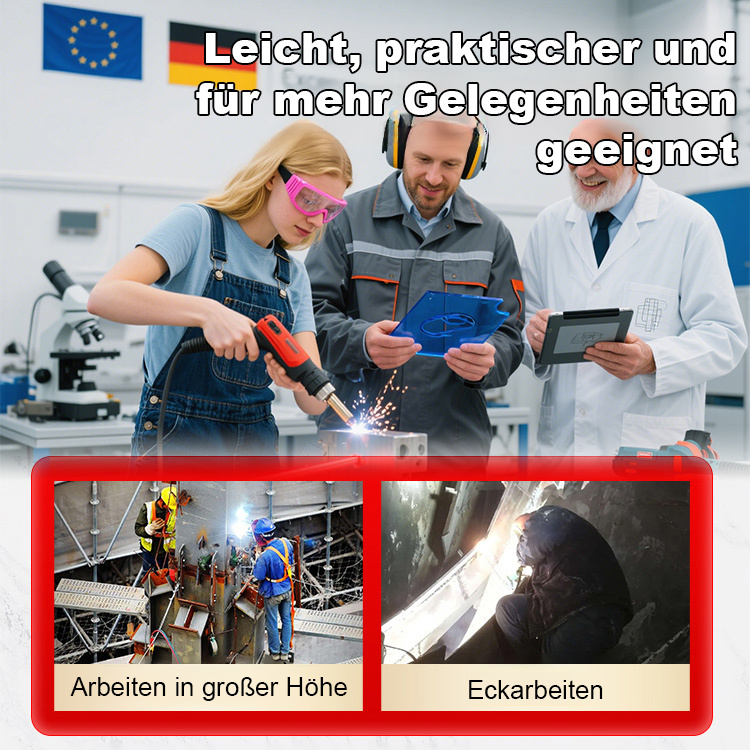  【90 ℃-480 ℃ einstellbar】 Handheld-Laserschweißmaschine