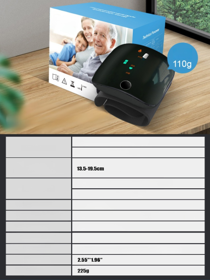 【Sprachgesteuerter Großbildschirm】Vollautomatisches Handgelenk-Blutdruckmessgerät