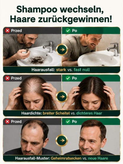 【Nie wieder breite Scheitel】 Silikonfreies Rosmarin-Shampoo zur Ölregulierung