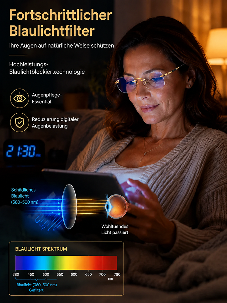 Sofort scharfe Sicht! Intelligente Autofokus-Brille, Blaulichtfilter in Innenräumen, verwandelt sich im Handumdrehen in eine Sonnenbrille im Freien