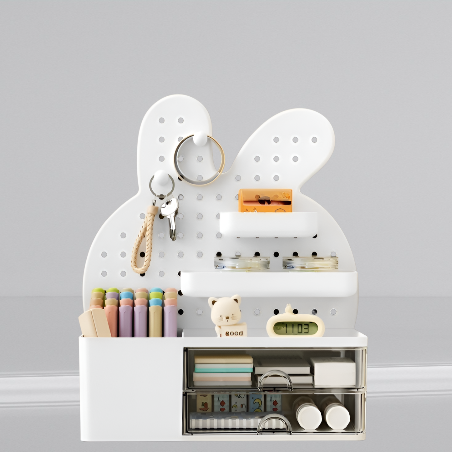 Desktop Kaninchen Kaninchen Loch Platte Aufbewahrungshalter