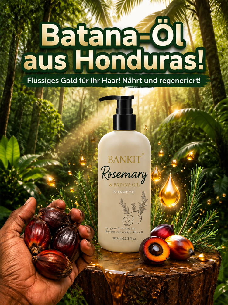 【Nie wieder breite Scheitel】 Silikonfreies Rosmarin-Shampoo zur Ölregulierung