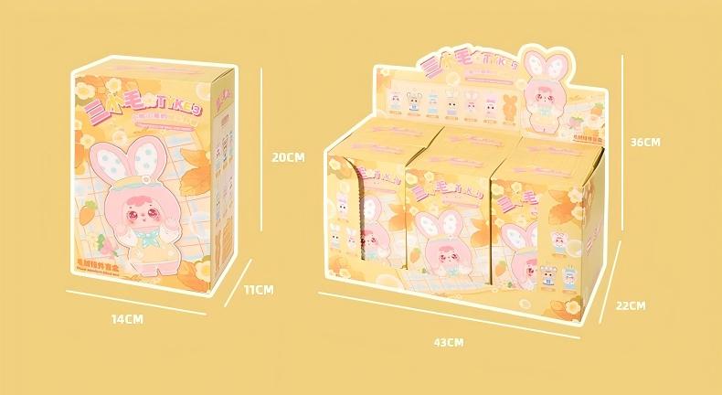 Happy Picnic of Bear and Rabbit - Samuel Series Plush Pendant Blind Box