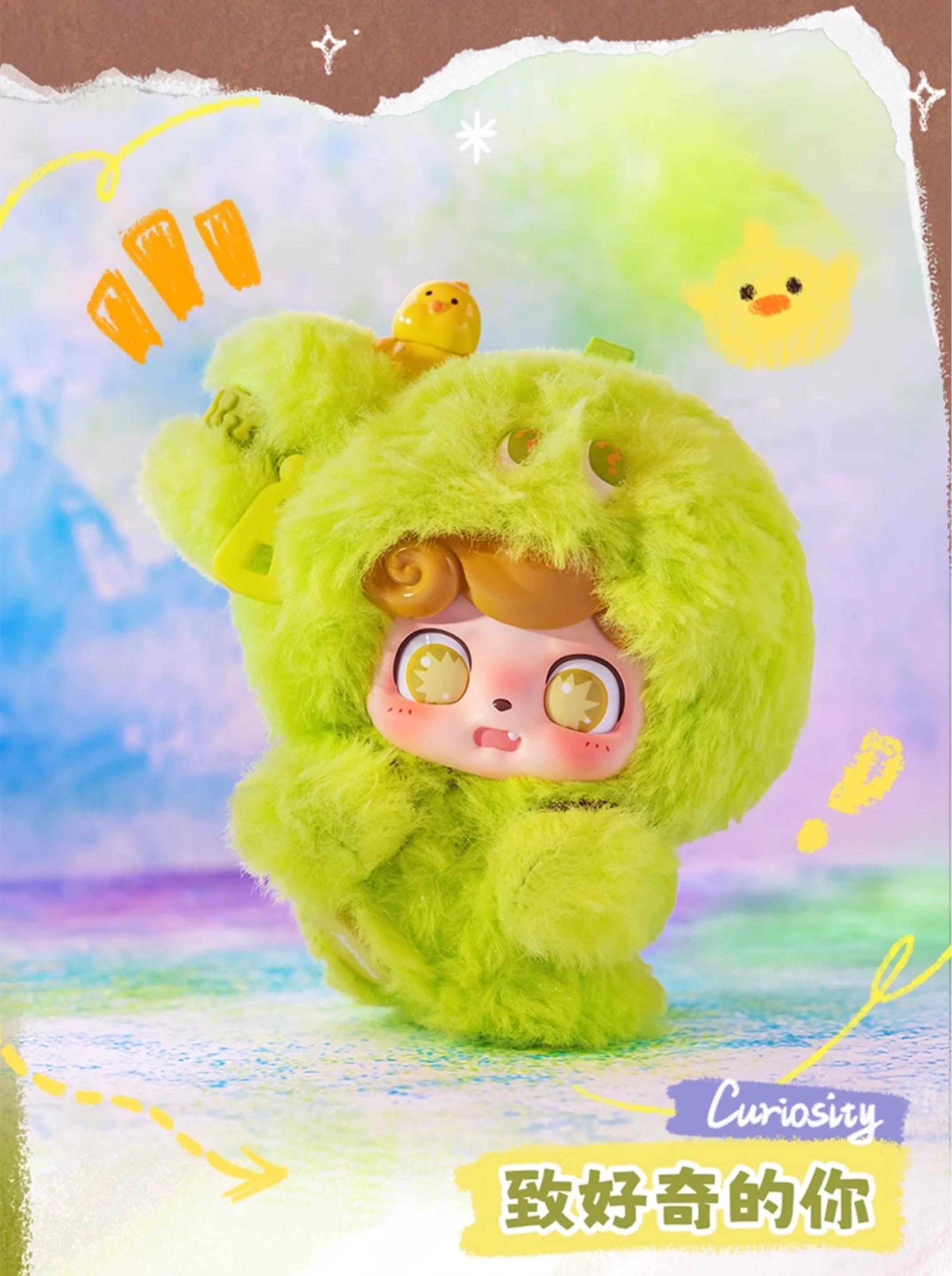 Q.Kid Emotional Hairy Monsters Series Plush Blind Box