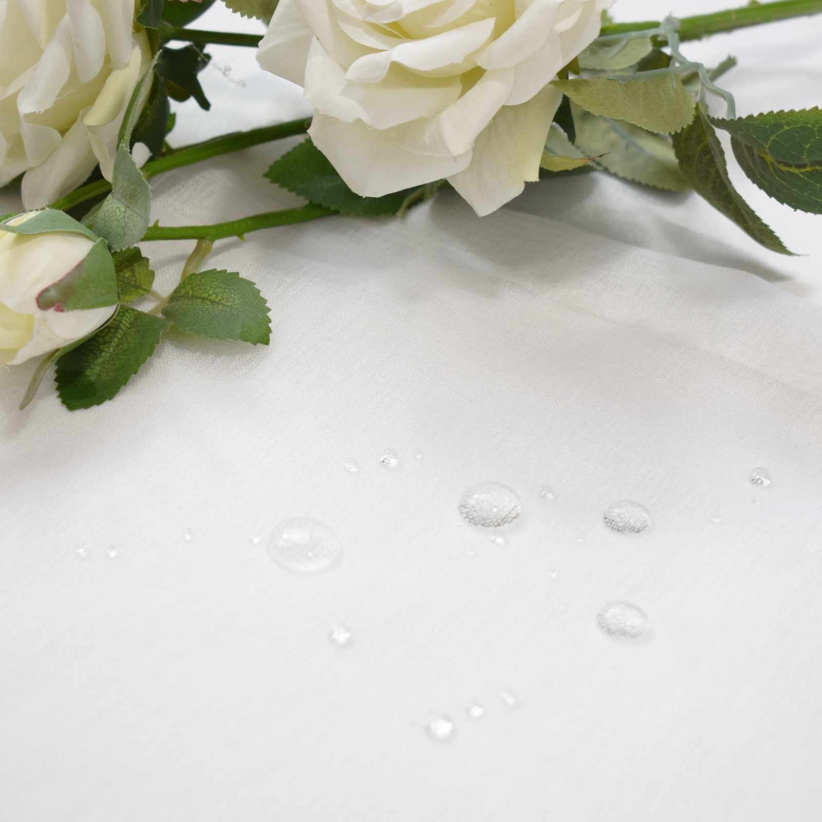 Beans Lands Outdoor Waterproof Sheer Curtain for Patio White 1 Panel