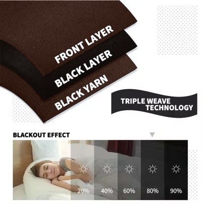 Beans Lands Waterproof Outdoor Curtains For Patio Dark Coffee Grommet Top Customizable Size 1 Panel