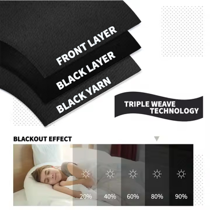 Beans Lands Waterproof Outdoor Curtains For Patio Black Velcro Tab Top Customizable Size 1 Panel