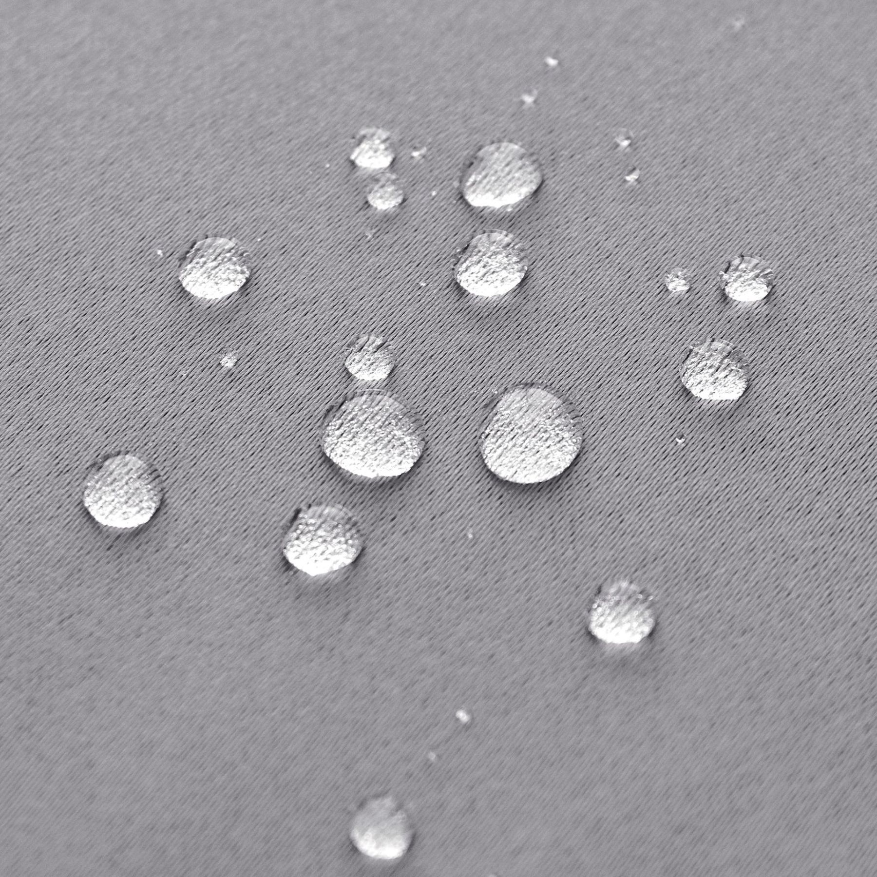 Beans Lands Waterproof Outdoor Curtains For Patio Light Grey Grommet Top & Bottom Customizable Size 1 Panel