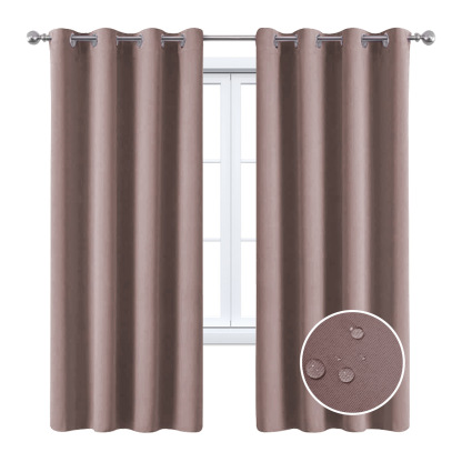 Beans Lands Waterproof Outdoor Curtains For Patio Dark Pink Grommet Top Customizable Size 1 Panel