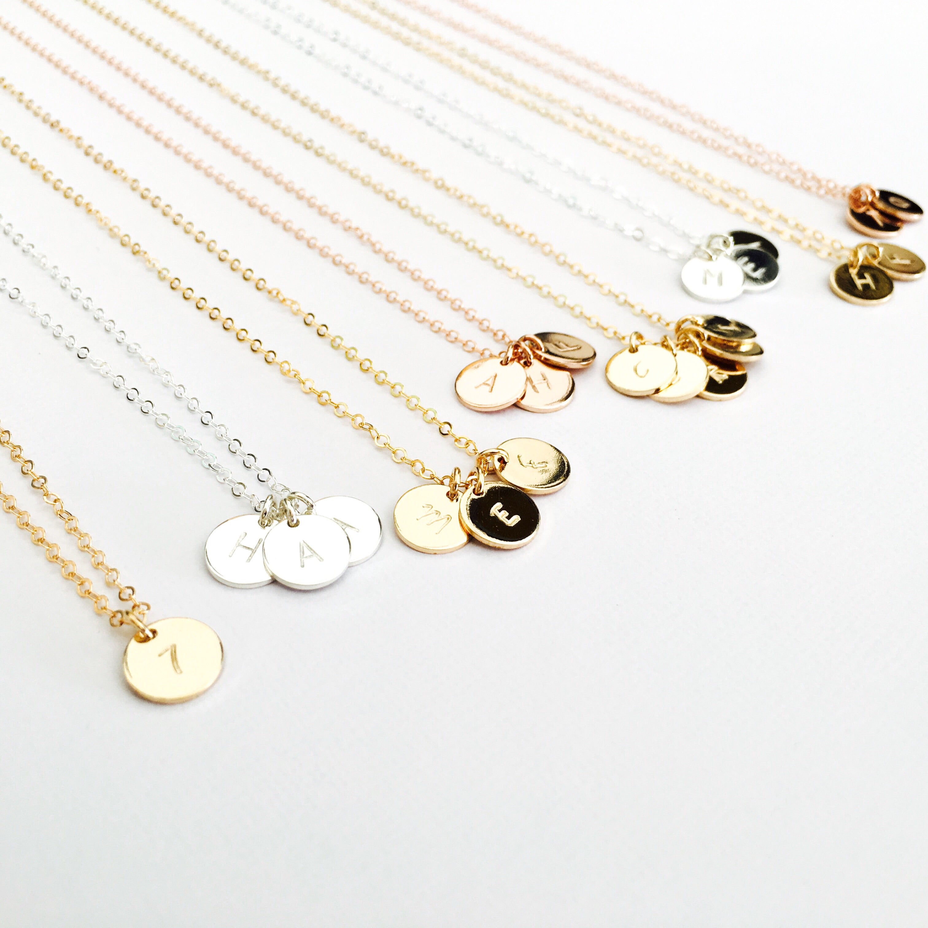 Sofia • Small Pendant Necklace • Choose Number of Pendants