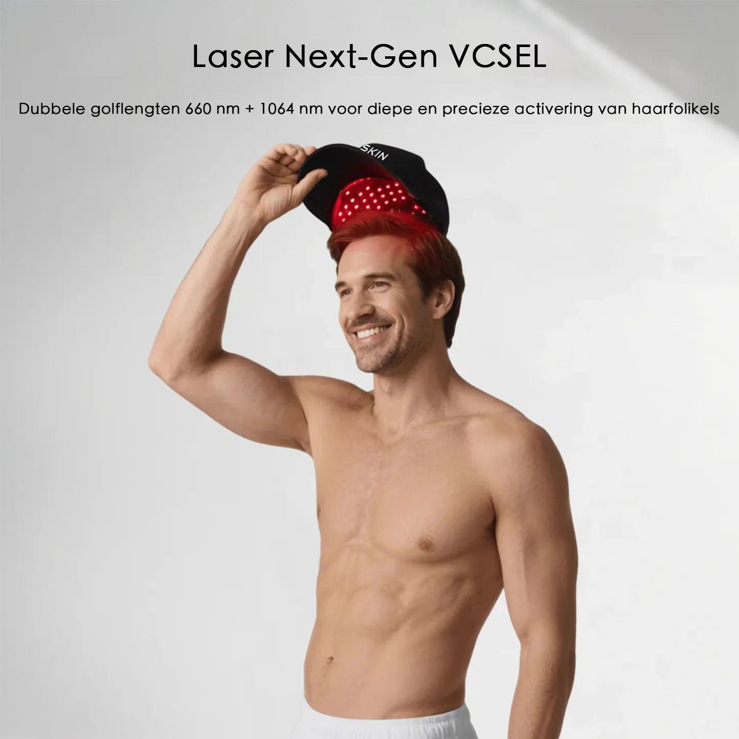 VeonSkin GrowMax – Laser‑ en LED‑pet voor haargroei