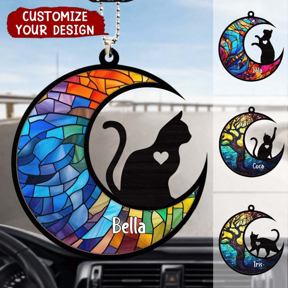 With Best Pet - Cat Version - Personalized Suncatcher Ornament