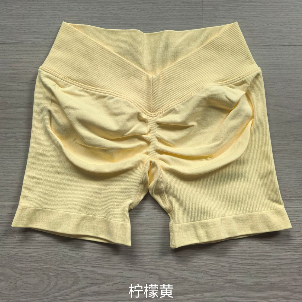 TKITK V Waist Seamless Workout Shorts, Super Butt Lifting High Elastic Tight 3 Inch Yoga Shorts