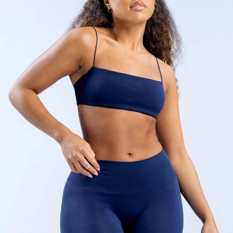 TKITK Women Yoga Sports Bra U Shape Simple Strap Tube Top Fitness Athletic Activewear