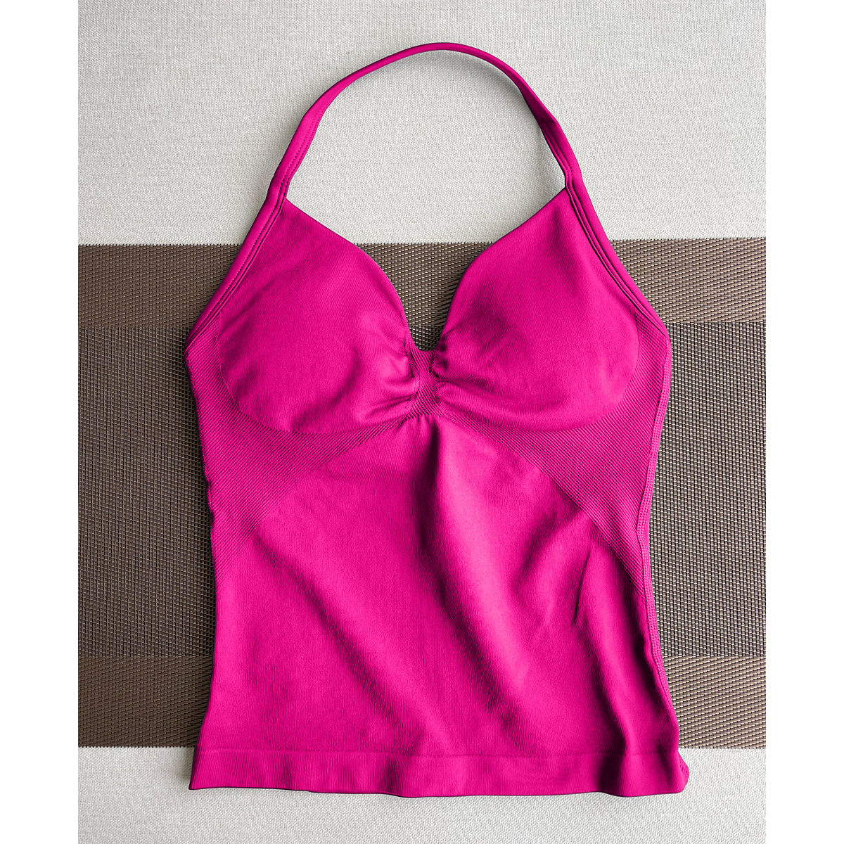 TKITK Yoga vest Sports Bra Women Halter Top High Support Push-up Open Back Gym wear Fitness Yoga Workout underwear