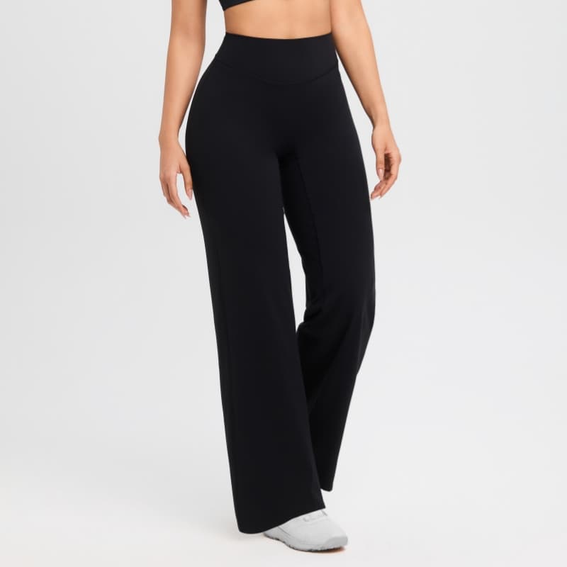 TKITK Wide leg Leggings Straight Leg Bottoms wide leg Yoga Pants GYM Leggings Pilates Cycling Running Sports Wide leg Trousers For Women
