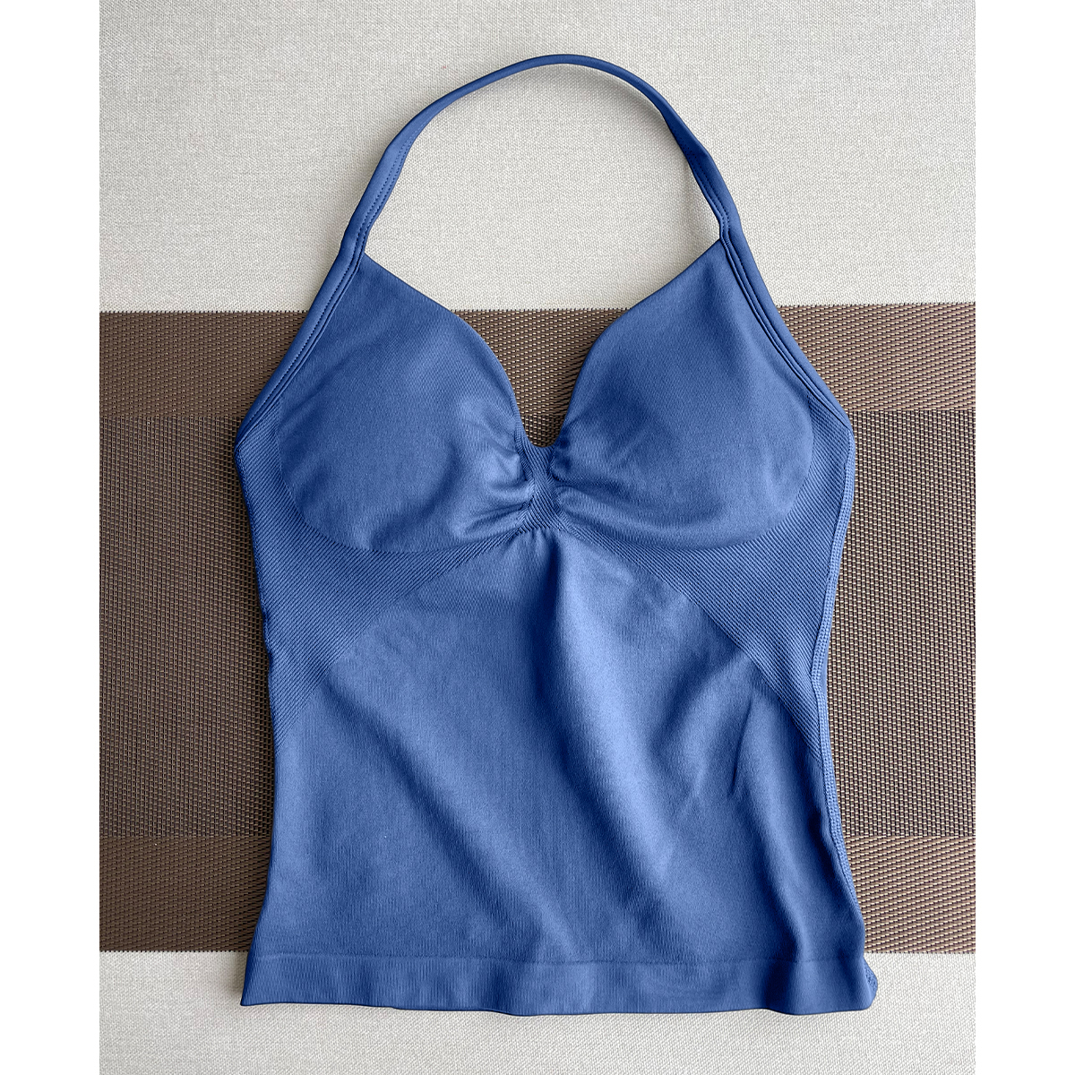 TKITK Yoga vest Sports Bra Women Halter Top High Support Push-up Open Back Gym wear Fitness Yoga Workout underwear