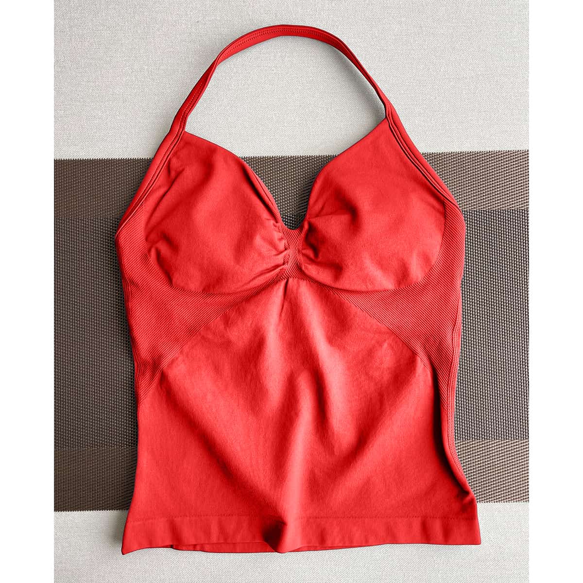 TKITK Yoga vest Sports Bra Women Halter Top High Support Push-up Open Back Gym wear Fitness Yoga Workout underwear