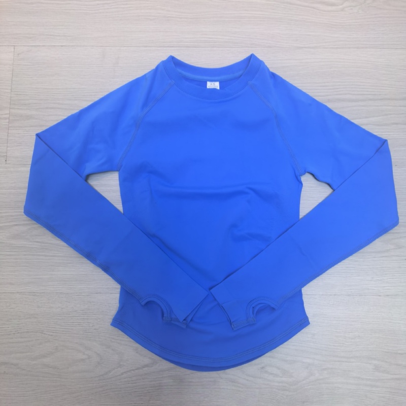 TKITK HerGym Defy Long Sleeve Top Women's Seamless Gym Slim Fitness Yoga Sport T-Shirt Quick Dry Running Workout Shirts