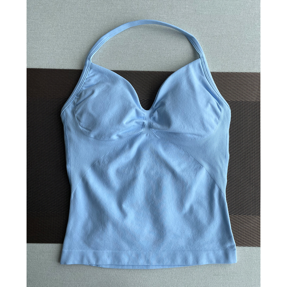 TKITK Yoga vest Sports Bra Women Halter Top High Support Push-up Open Back Gym wear Fitness Yoga Workout underwear