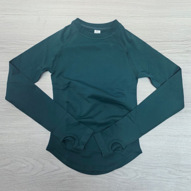 TKITK HerGym Defy Long Sleeve Top Women's Seamless Gym Slim Fitness Yoga Sport T-Shirt Quick Dry Running Workout Shirts