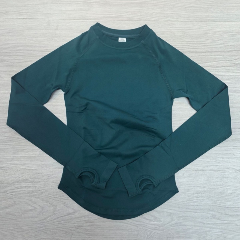 TKITK HerGym Defy Long Sleeve Top Women's Seamless Gym Slim Fitness Yoga Sport T-Shirt Quick Dry Running Workout Shirts